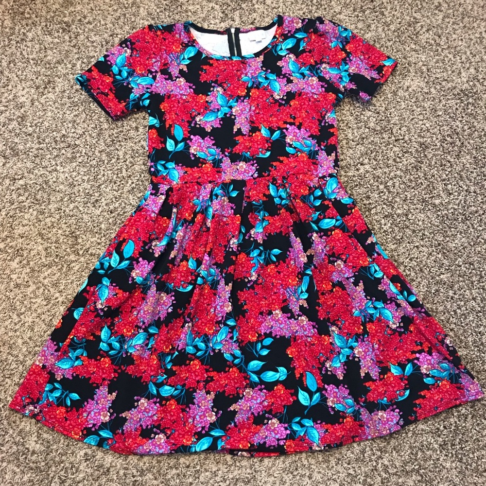 🛑SALE🛑 Lularoe Amelia Dress 2XL XXL Floral NWOT